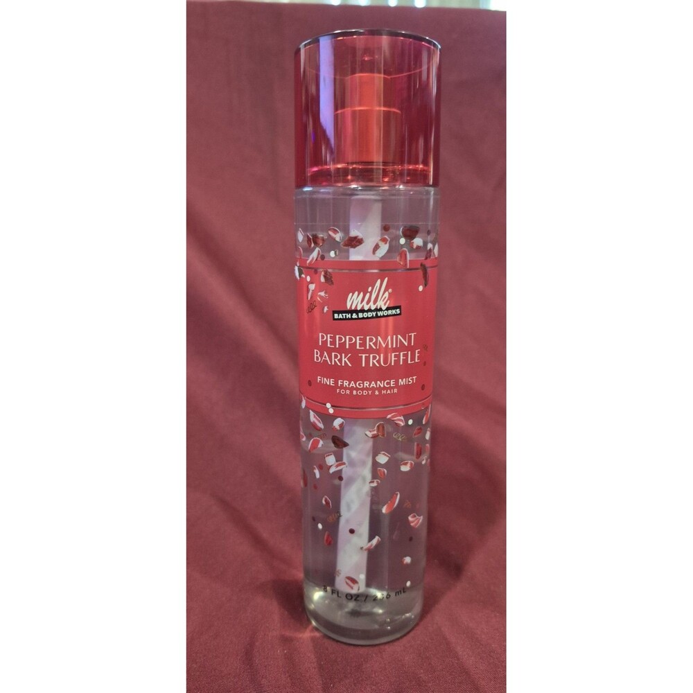 NEW Bath & Body Works Milk Bar Peppermint Bark Truffle Fine Fragrance Mist EUC